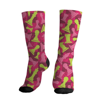GF-7-Live-Wire-NastyJamz-Socks-Match-Pattern-Chess-All-Over-Print