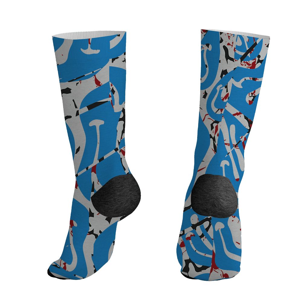 Spizike-Bordeaux-NastyJamz-Socks-Match-Smile-Through-The-Pain-All-Over-Print