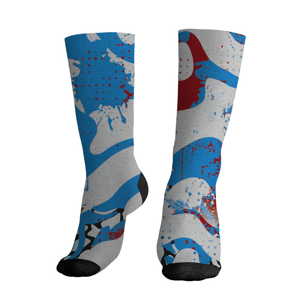 Spizike-Bordeaux-NastyJamz-Socks-Match-Pattern-Be-Happy-All-Over-Print