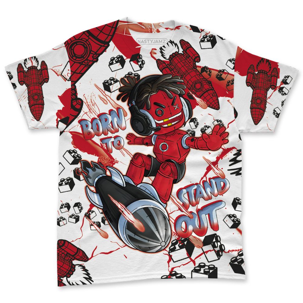 Fire-Red-5s-NastyJamz-T-Shirt-Match-Born-To-Stand-Out-All-Over-Print