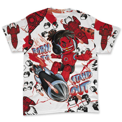 Fire-Red-5s-NastyJamz-T-Shirt-Match-Born-To-Stand-Out-All-Over-Print
