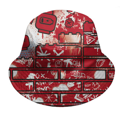 Fire-Red-5s-NastyJamz-Bucket-Hat-Match-No-Stock-Emotion-All-Over-Print