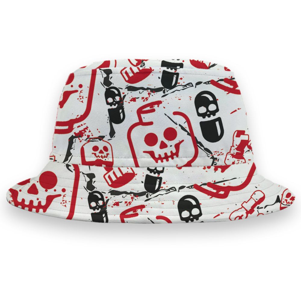 Fire-Red-5s-NastyJamz-Bucket-Hat-Match-Glowing-Heart-Inside-All-Over-Print