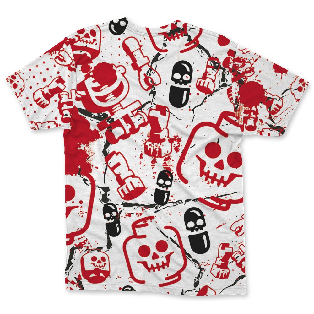 Fire-Red-5s-NastyJamz-T-Shirt-Match-Glowing-Heart-Inside-All-Over-Print