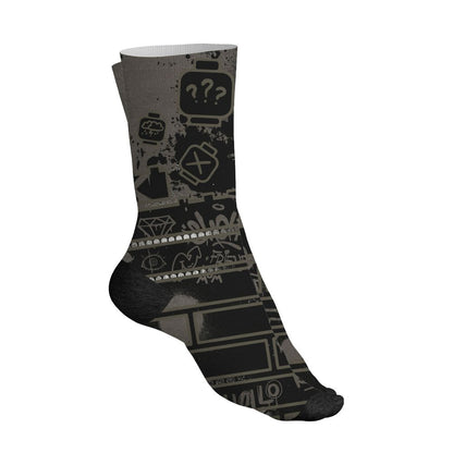 Cave-Stone-4s-NastyJamz-Socks-Match-No-Stock-Emotion-All-Over-Print