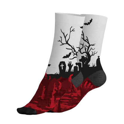 Fire-Red-5s-NastyJamz-Socks-Match-Living-Dead-Night-All-Over-Print