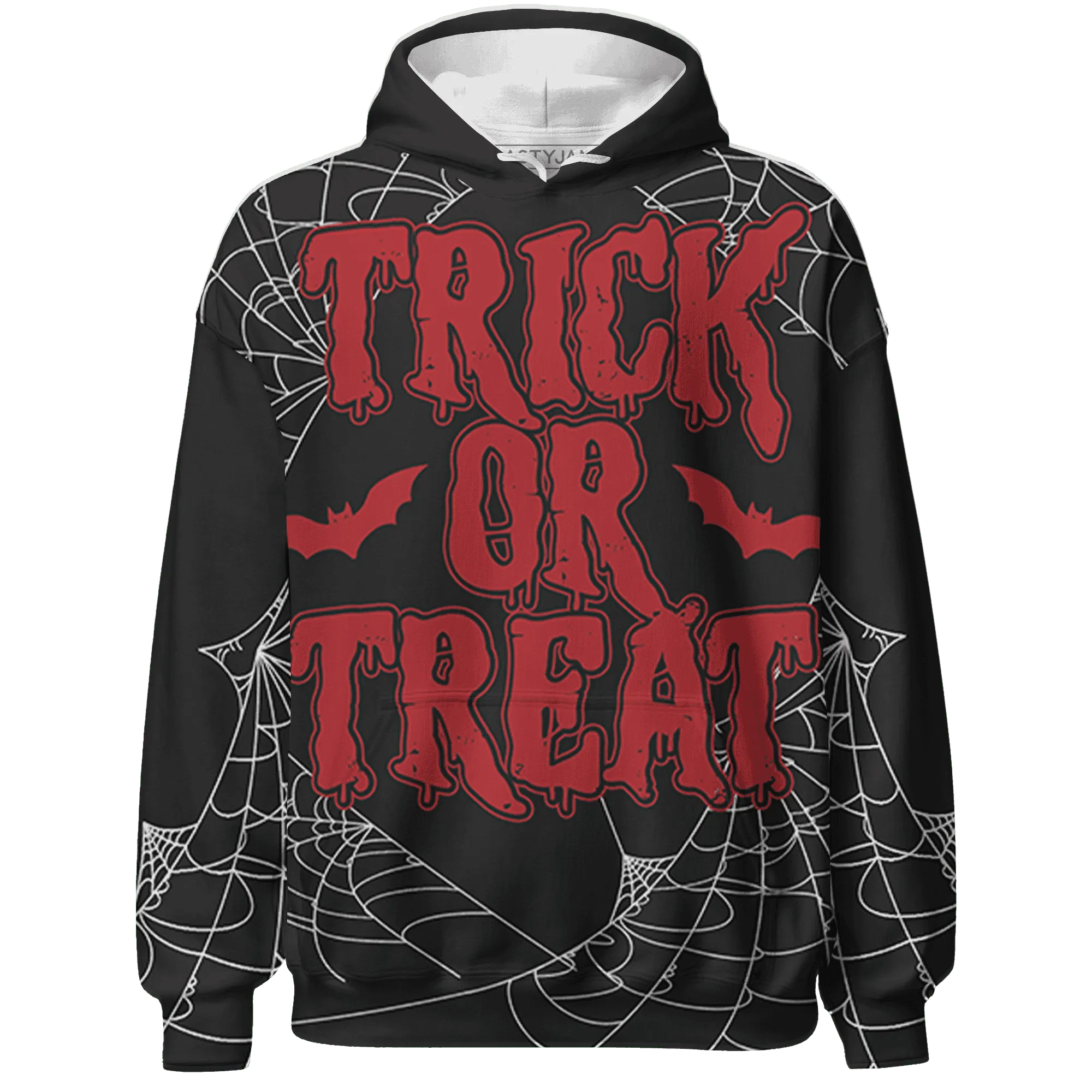 Black-Toe-Reimagined-Red-White-1s-NastyJamz-Hoodie-Match-Trick-Or-Treat-3D