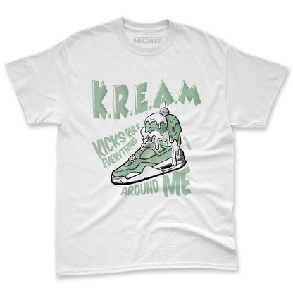 Seafoam Sail 4s NastyJamz Premium T-Shirt Match Kream Sneaker