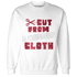 High 85 Metallic Burgundy 1s Sweatshirt Match A Different Cloth - NastyJamz
