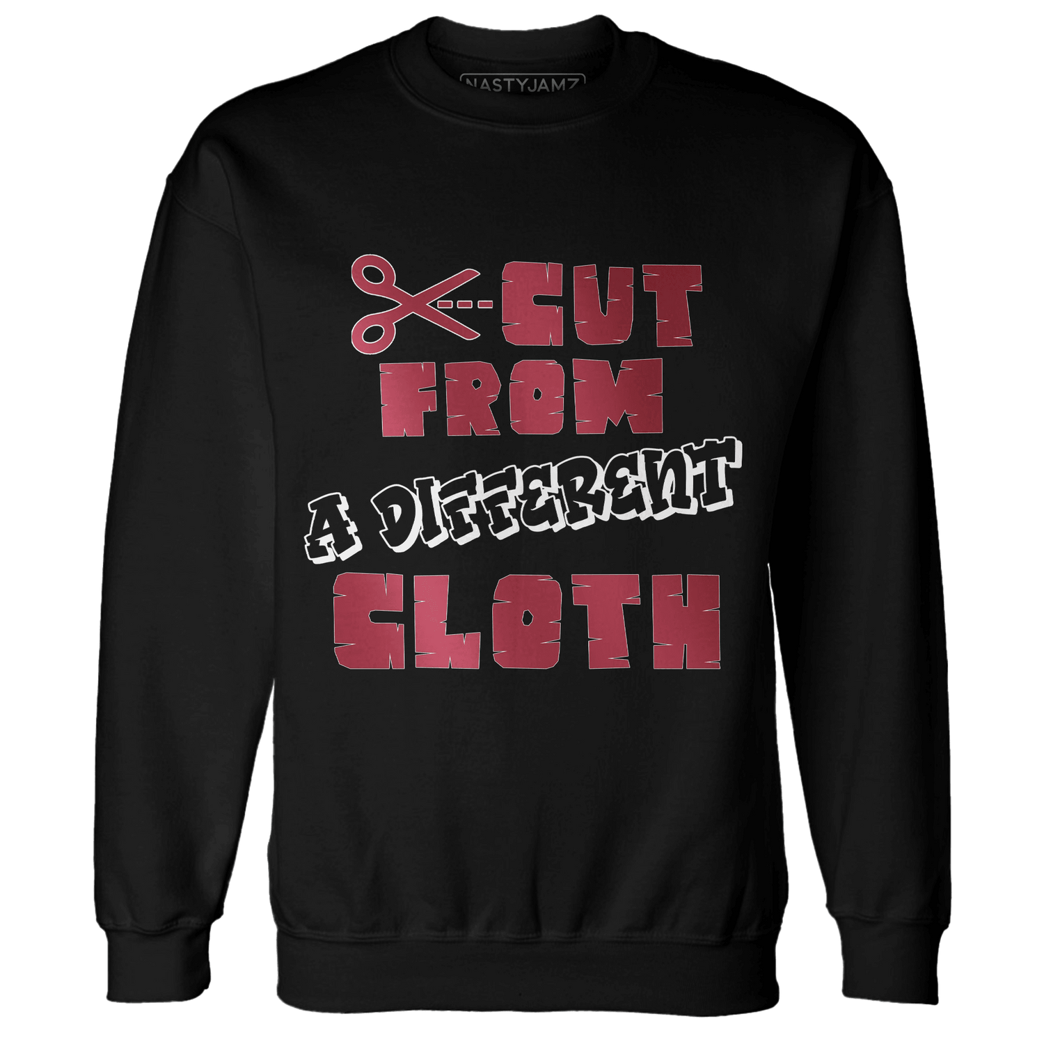 High 85 Metallic Burgundy 1s Sweatshirt Match A Different Cloth - NastyJamz