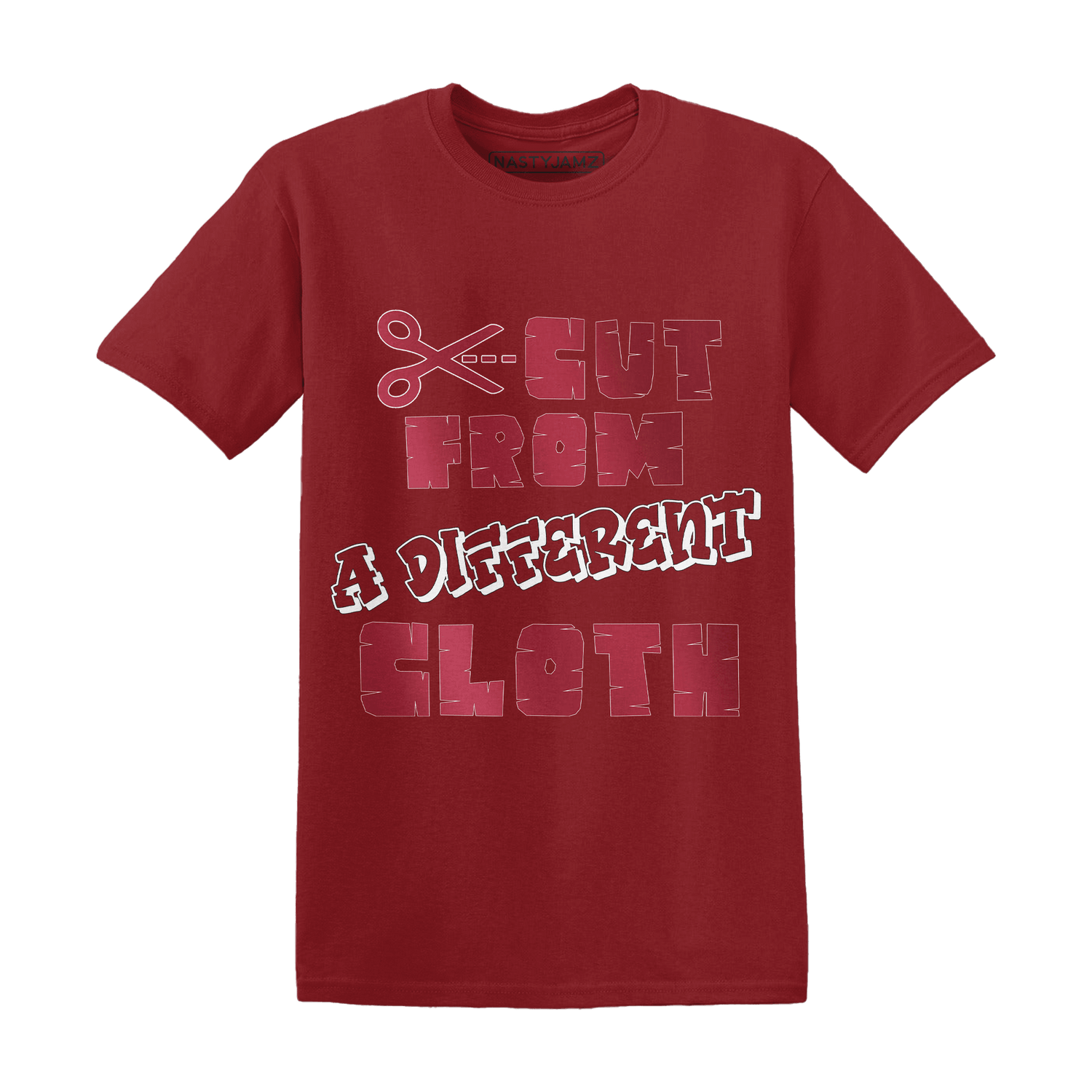 High 85 Metallic Burgundy 1s T Shirt Match A Different Cloth - NastyJamz