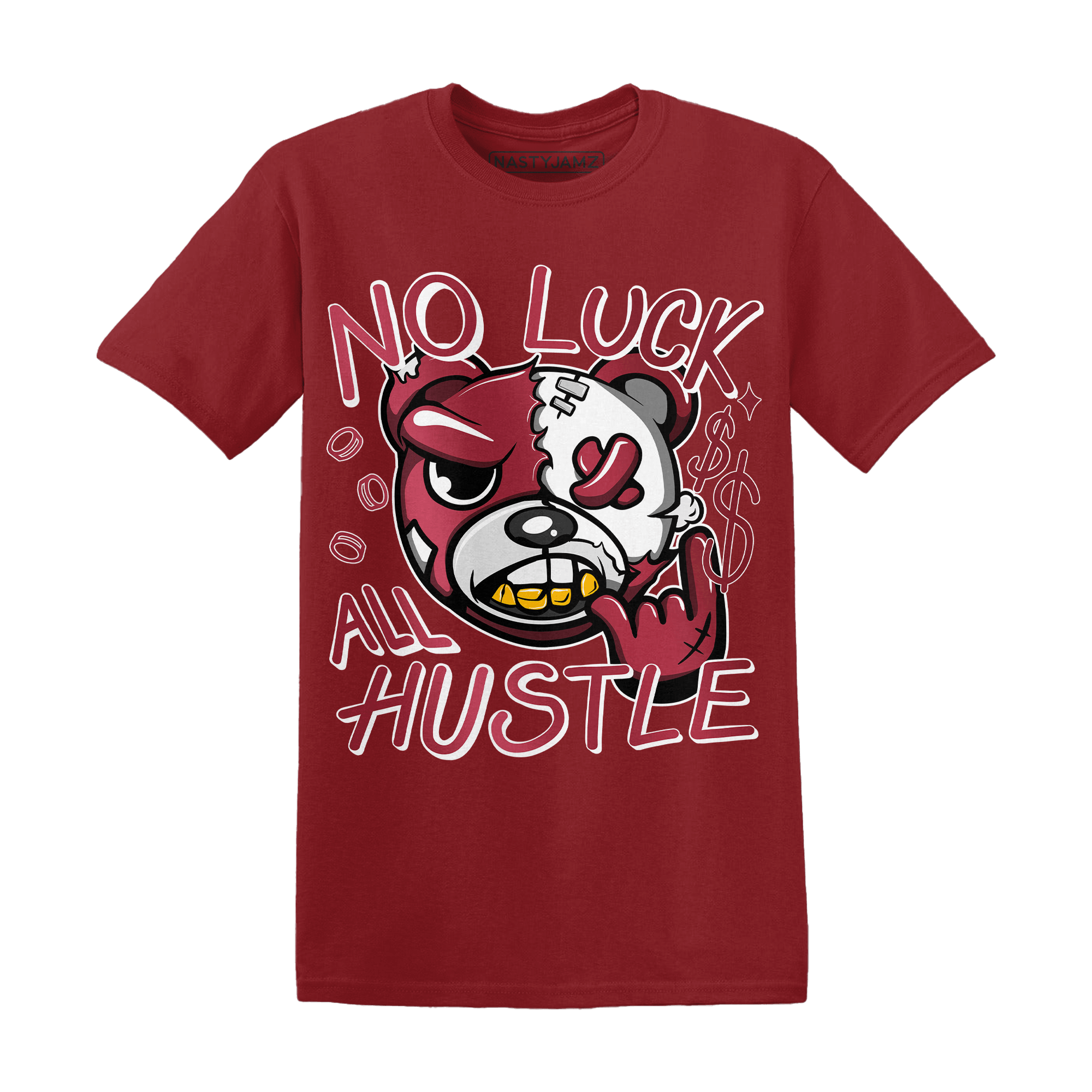 High 85 Metallic Burgundy 1s T Shirt Match All Hustle - NastyJamz