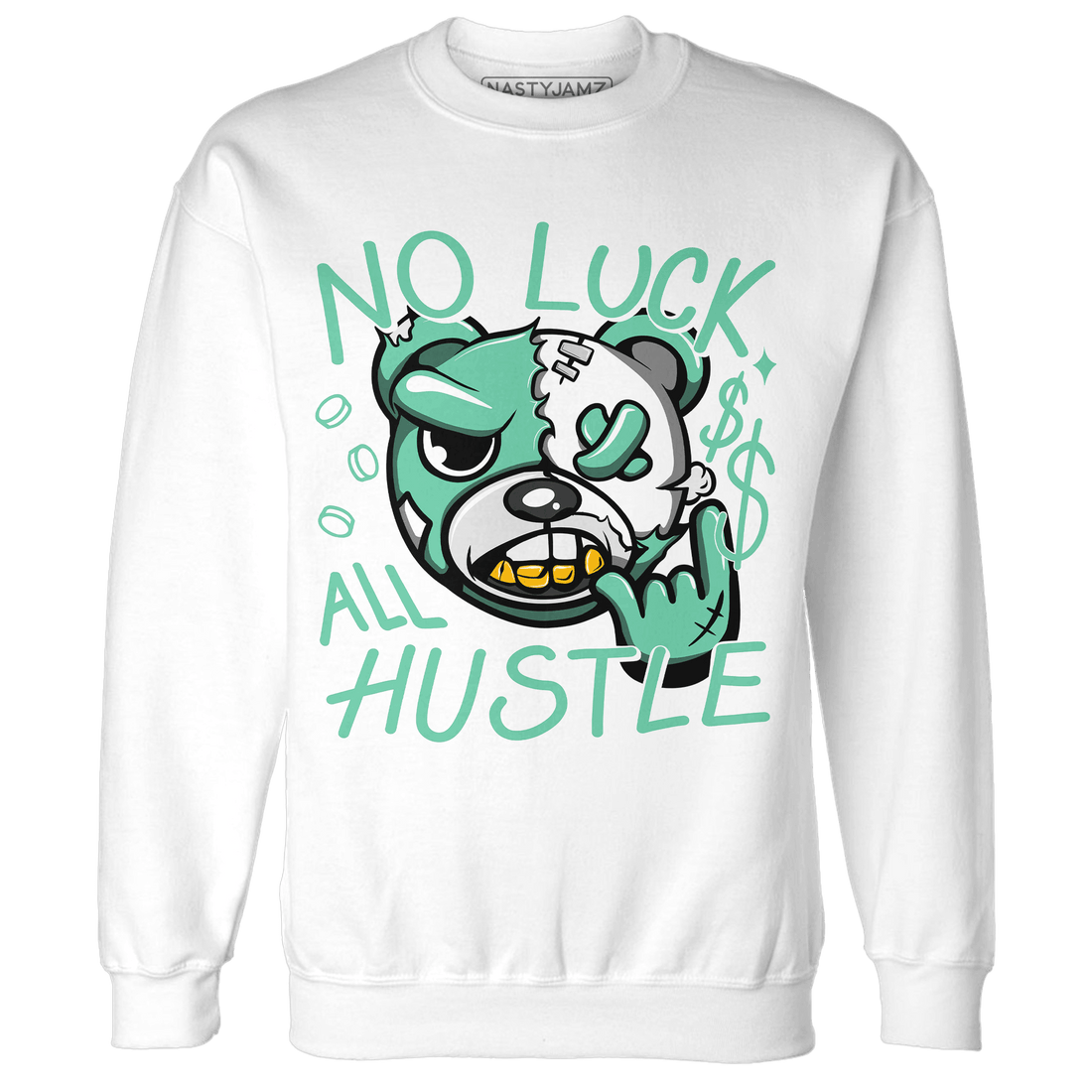 High OG Green Glow 1s Sweatshirt Match All Hustle - NastyJamz