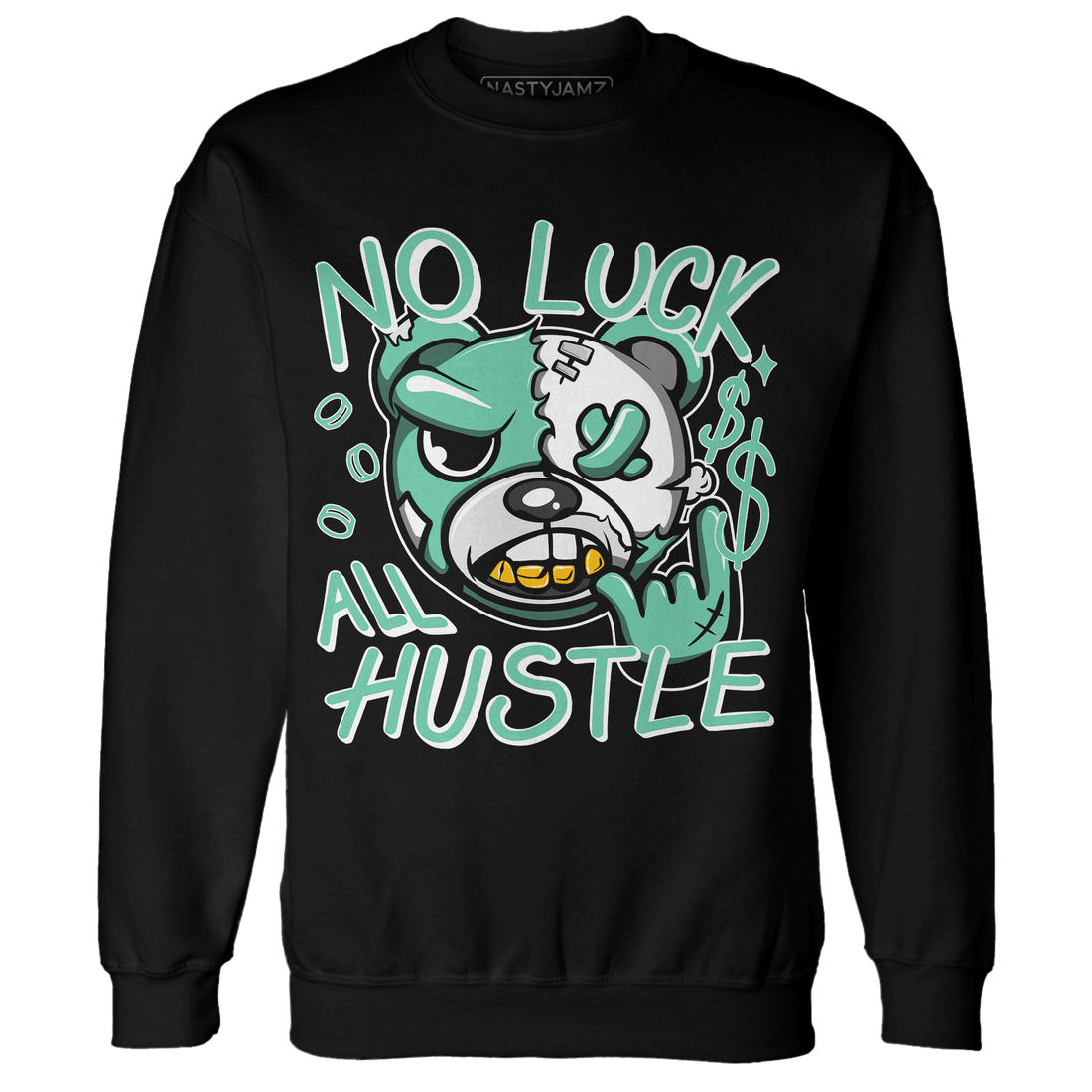 High OG Green Glow 1s Sweatshirt Match All Hustle - NastyJamz