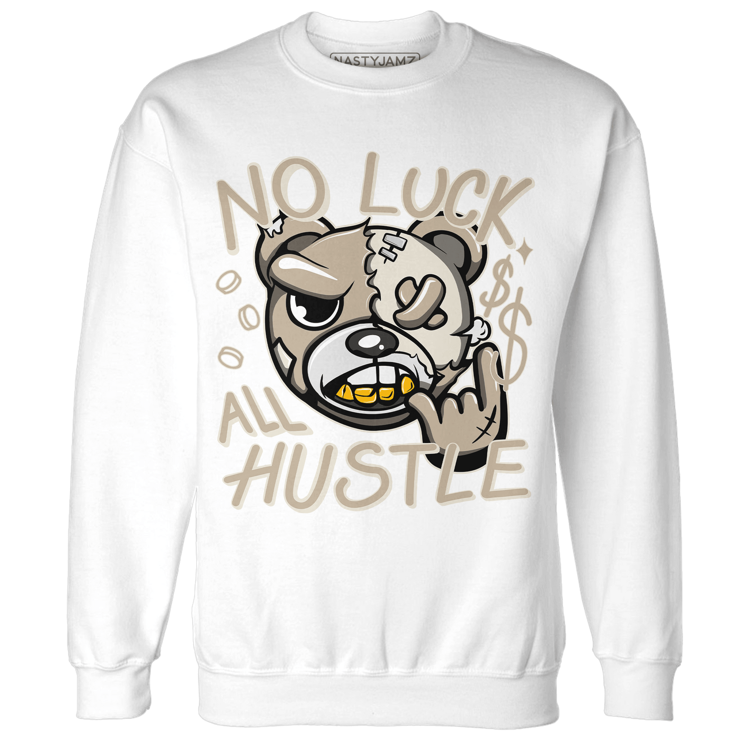 Latte 1s Sweatshirt Match All Hustle - NastyJamz