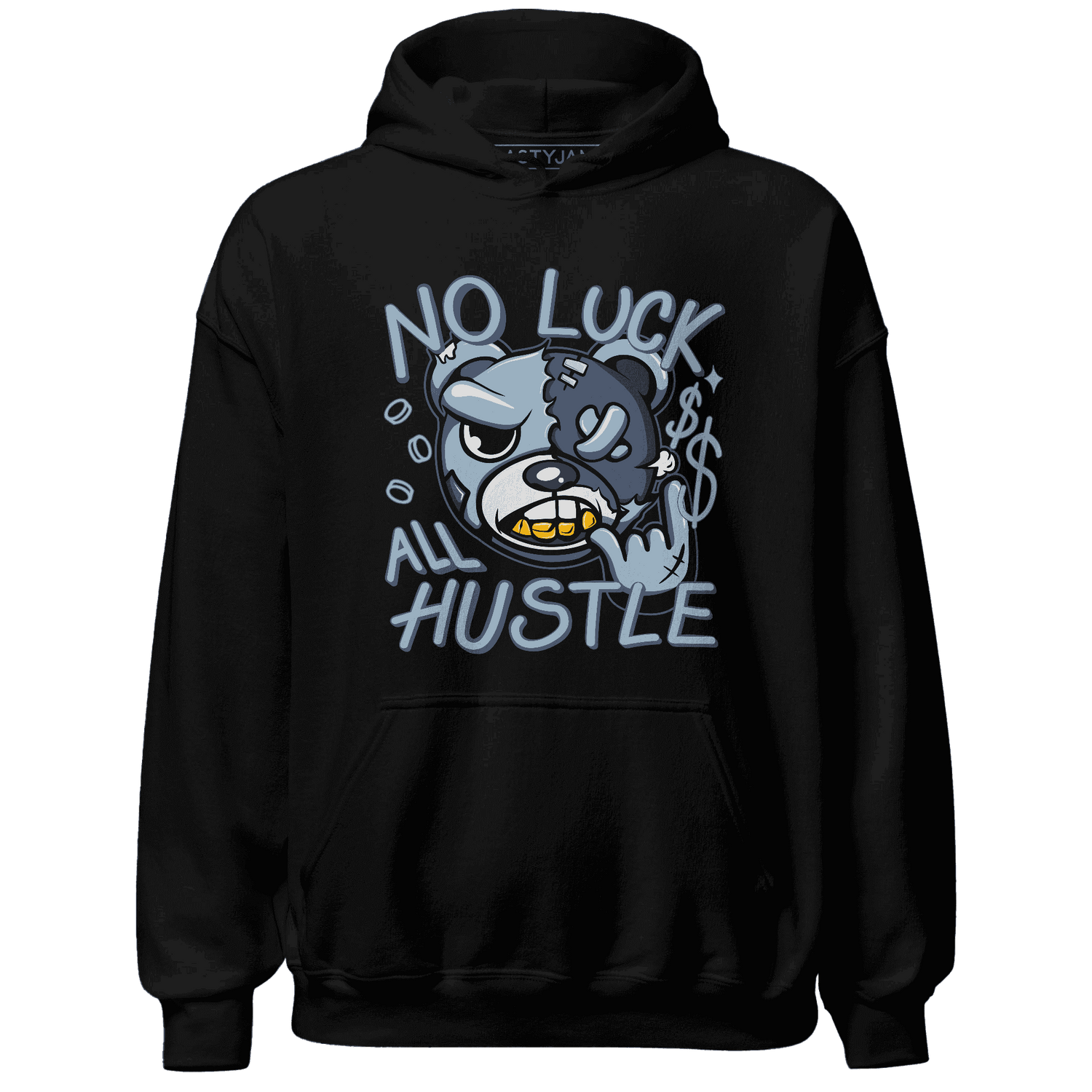 Mid Diffused Blue Grey 1s Hoodie Match All Hustle - NastyJamz