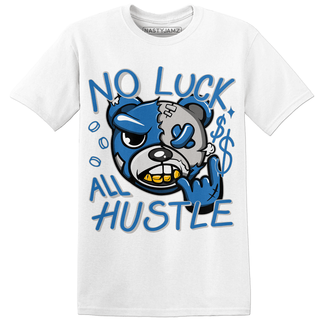 Industrial Blue 4s T Shirt Match All Hustle - NastyJamz