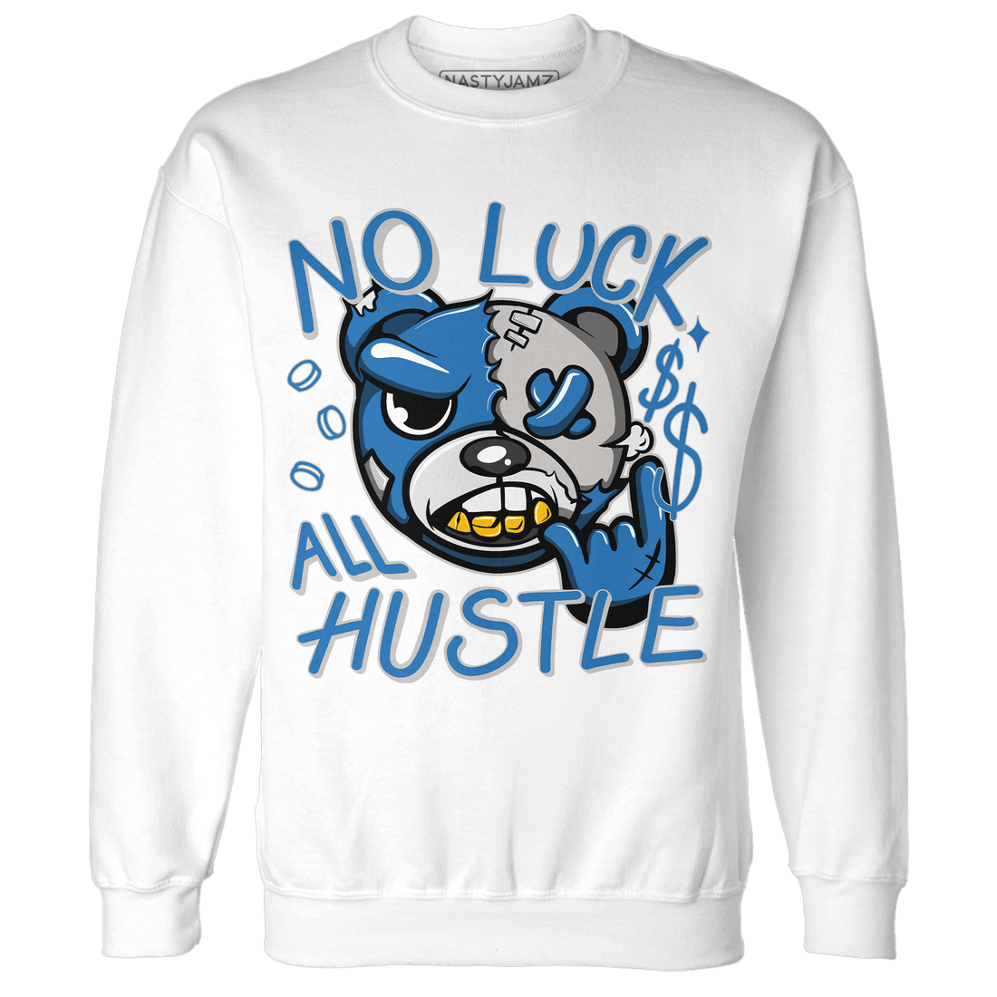 Industrial Blue 4s Sweatshirt Match All Hustle - NastyJamz