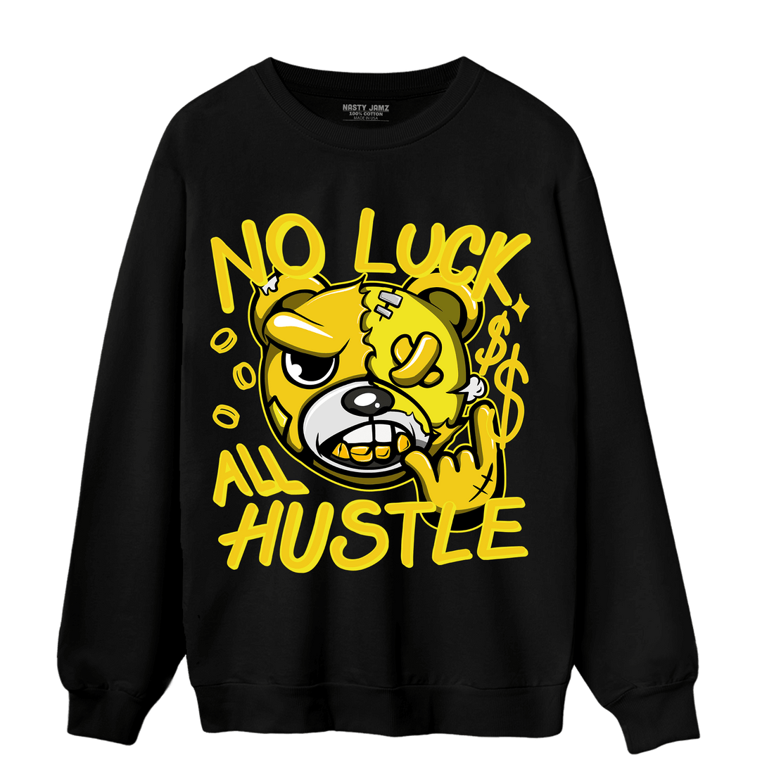 Vivid Sulfur 4s Sweatshirt Match All Hustle - NastyJamz