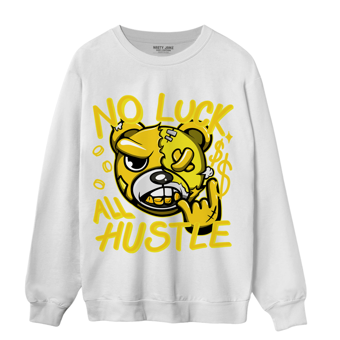 Vivid Sulfur 4s Sweatshirt Match All Hustle - NastyJamz