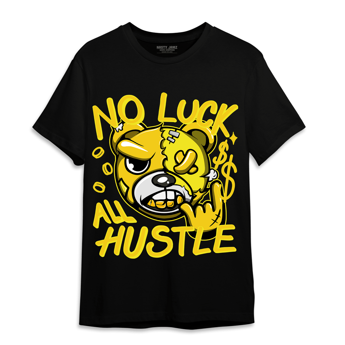 Vivid Sulfur 4s T Shirt Match All Hustle - NastyJamz