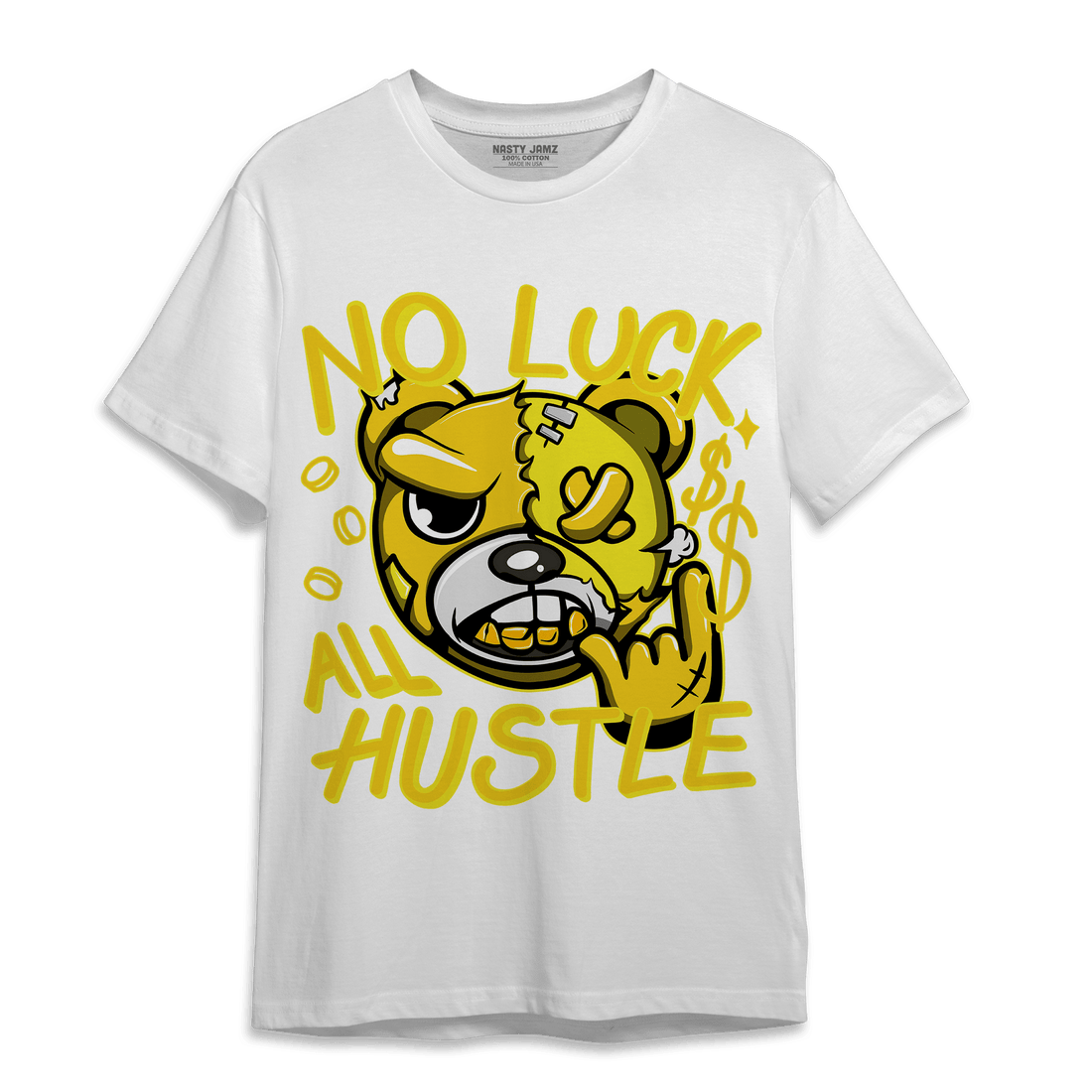 Vivid Sulfur 4s T Shirt Match All Hustle - NastyJamz