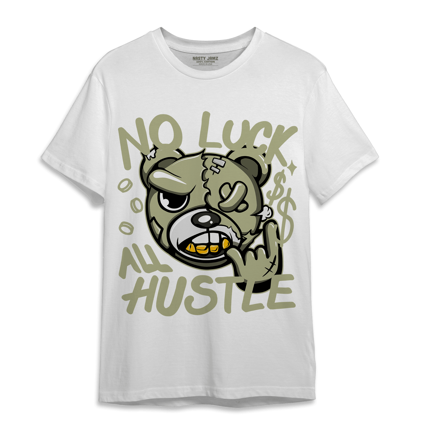 Yeezy Slide Resin T Shirt Match All Hustle - NastyJamz