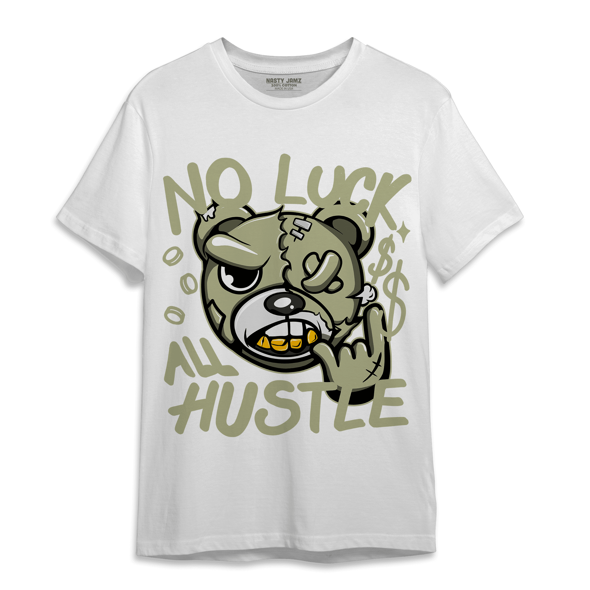 Yeezy Slide Resin T Shirt Match All Hustle - NastyJamz