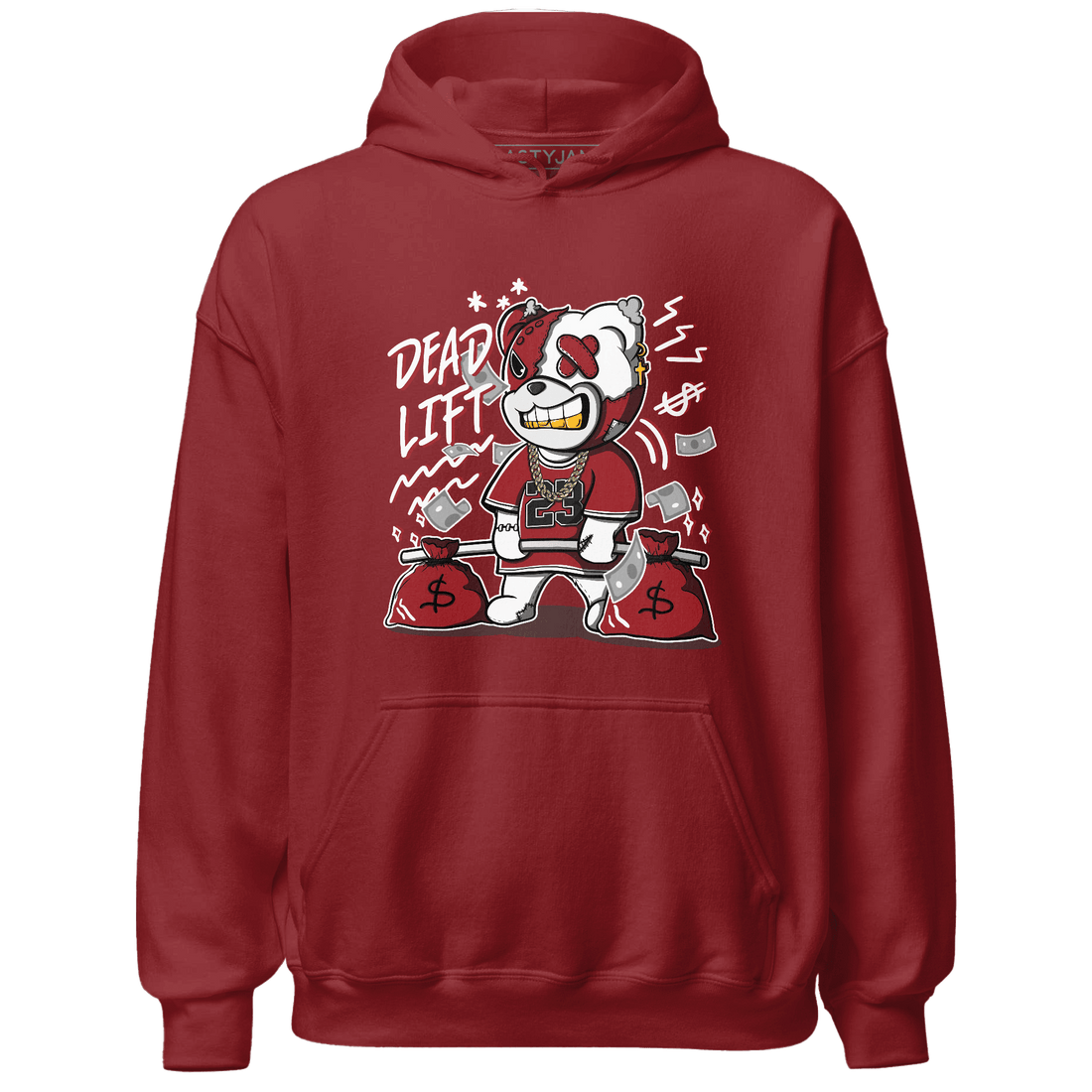 Retro Red Taxi 12s Hoodie Match BER 23 Deadlift - NastyJamz
