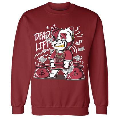 High 85 Metallic Burgundy 1s Sweatshirt Match BER 23 Deadlift - NastyJamz
