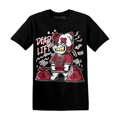 High 85 Metallic Burgundy 1s T Shirt Match BER 23 Deadlift - NastyJamz