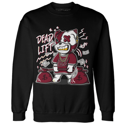 High White Team Red 1s Sweatshirt Match BER 23 Deadlift - NastyJamz
