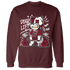 High White Team Red 1s Sweatshirt Match BER 23 Deadlift - NastyJamz