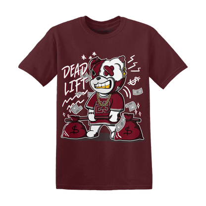 High White Team Red 1s T Shirt Match BER 23 Deadlift - NastyJamz