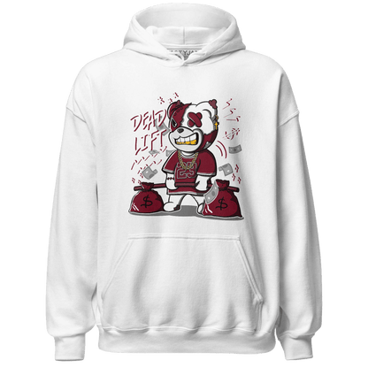 High White Team Red 1s Hoodie Match BER 23 Deadlift - NastyJamz