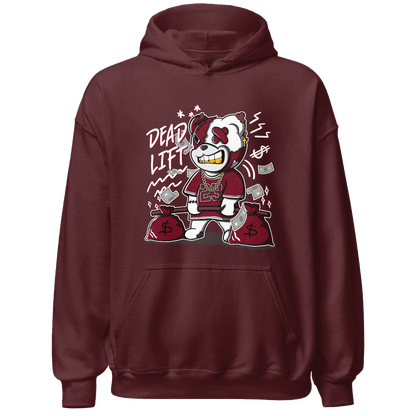High White Team Red 1s Hoodie Match BER 23 Deadlift - NastyJamz