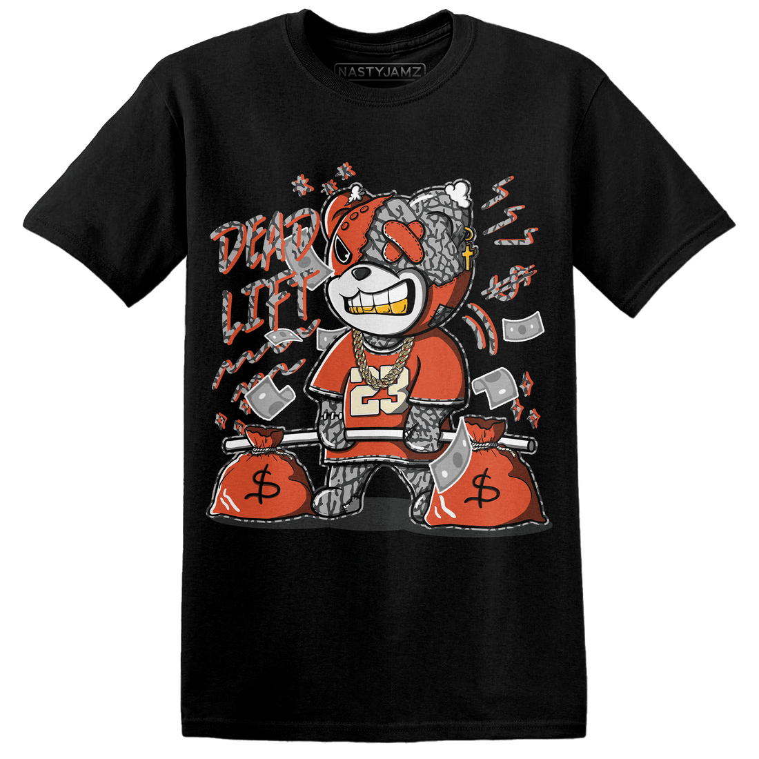 Georgia Peach 3s T Shirt Match BER 23 Deadlift - NastyJamz