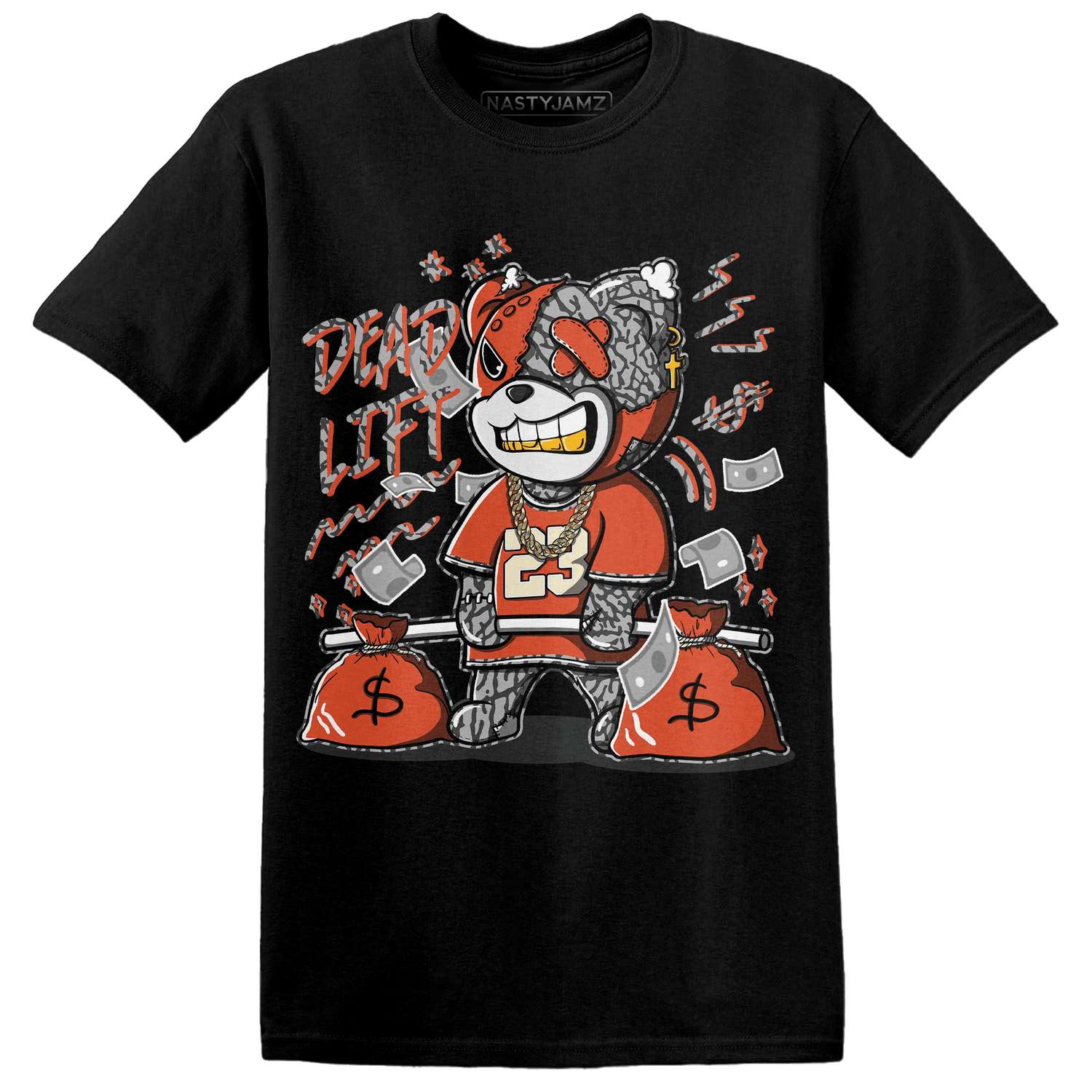 Georgia Peach 3s T Shirt Match BER 23 Deadlift - NastyJamz