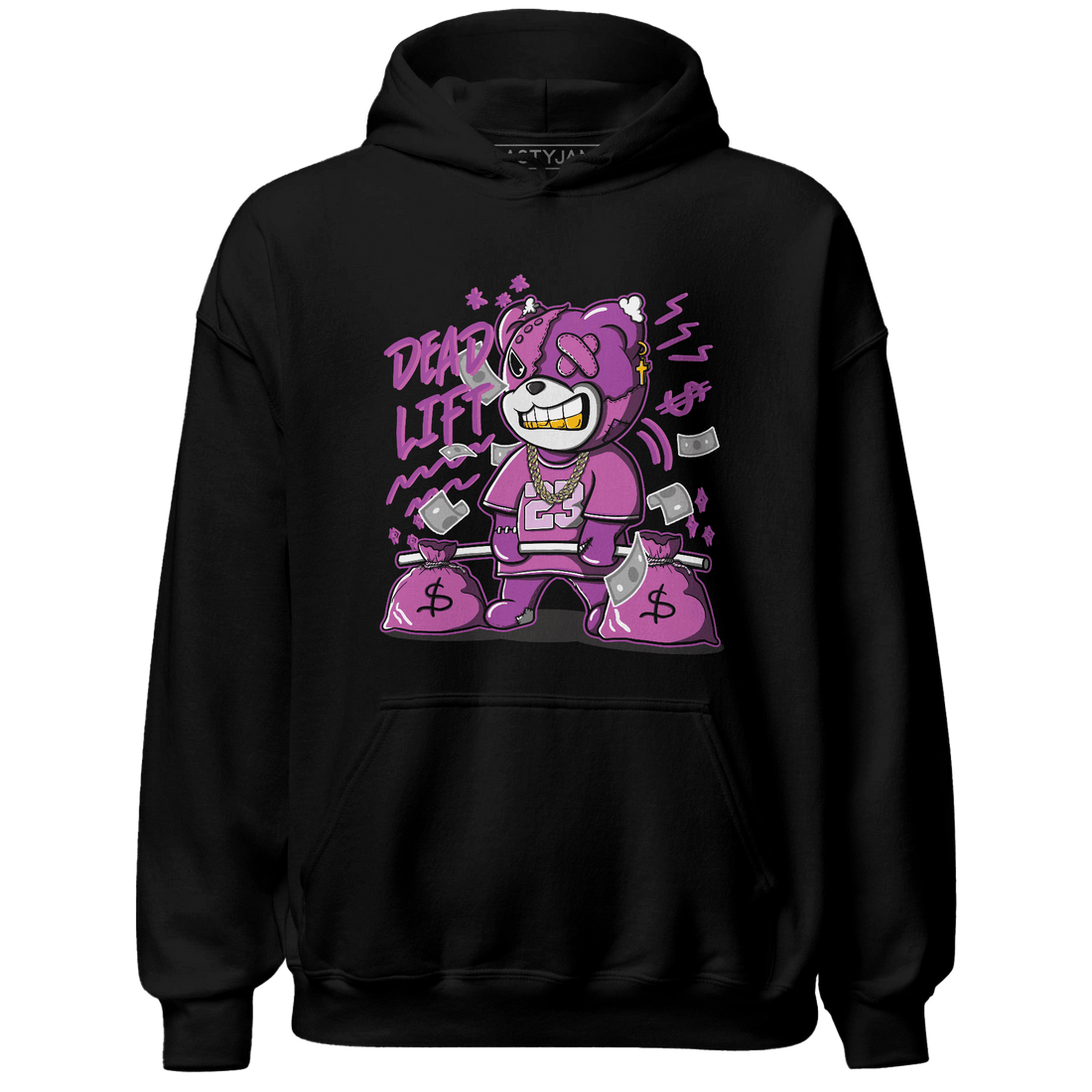 GS Hyper Violet 4s Hoodie Match BER 23 Deadlift - NastyJamz