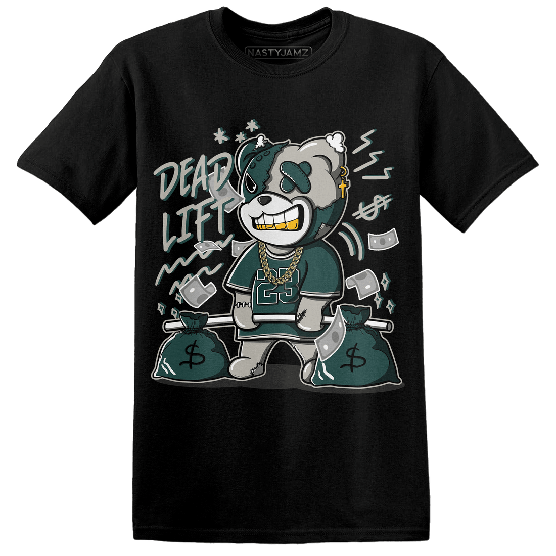Oxidized Green 4s T Shirt Match BER 23 Deadlift - NastyJamz