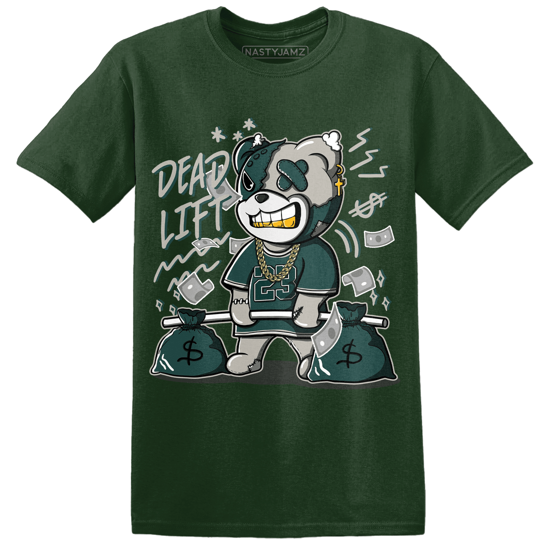 Oxidized Green 4s T Shirt Match BER 23 Deadlift - NastyJamz