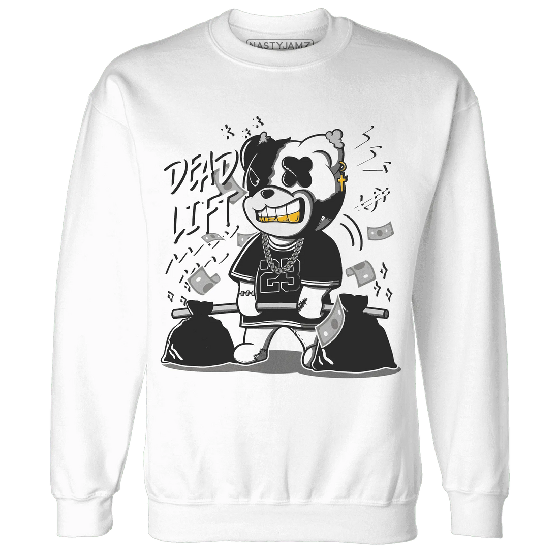 White-Thunder-4s-Sweatshirt-Match-BER-23-Deadlift