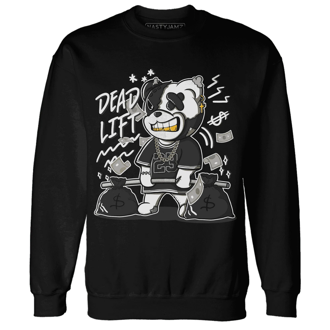 White-Thunder-4s-Sweatshirt-Match-BER-23-Deadlift