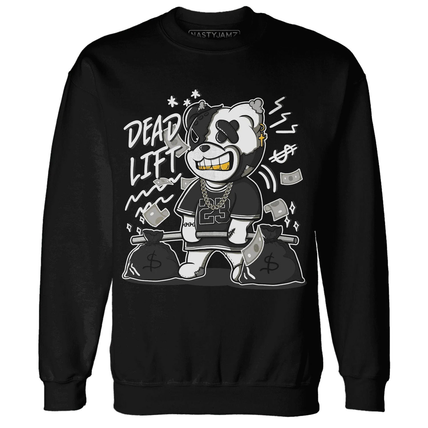 White-Thunder-4s-Sweatshirt-Match-BER-23-Deadlift