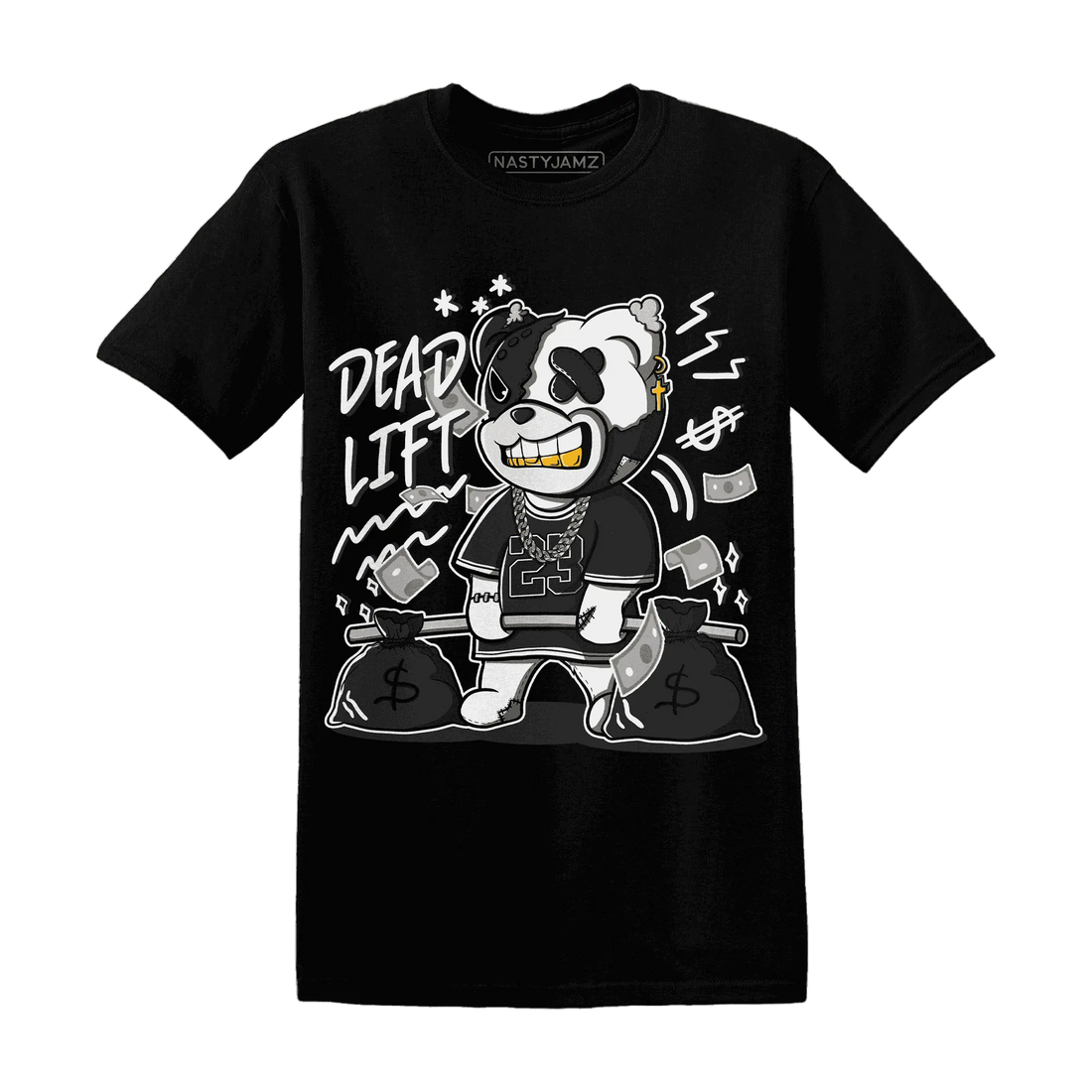 White-Thunder-4s-T-Shirt-Match-BER-23-Deadlift
