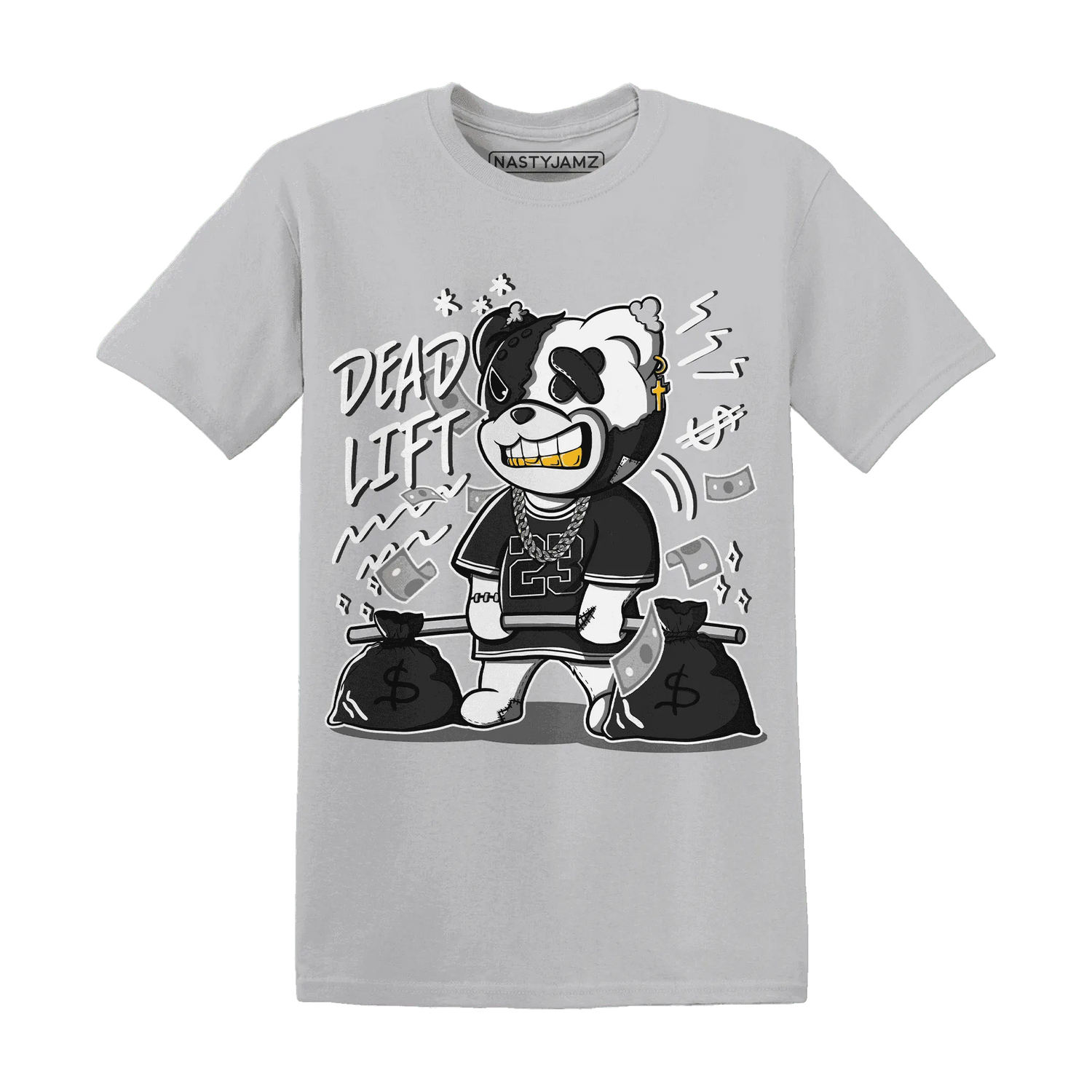White-Thunder-4s-T-Shirt-Match-BER-23-Deadlift