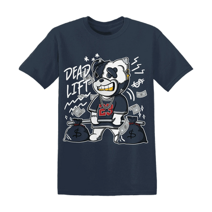 White-Navy-6s-T-Shirt-Match-BER-23-Deadlift