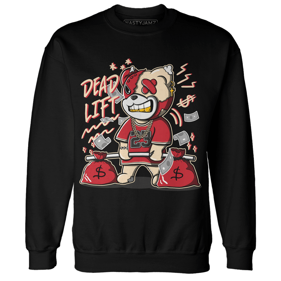 Jumman Jack University Red Sweatshirt Match BER 23 Deadlift - NastyJamz
