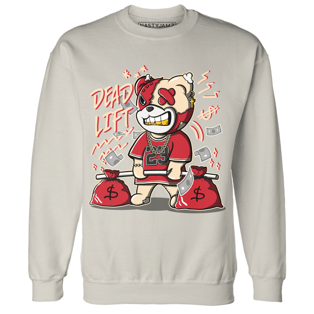 Jumman Jack University Red Sweatshirt Match BER 23 Deadlift - NastyJamz