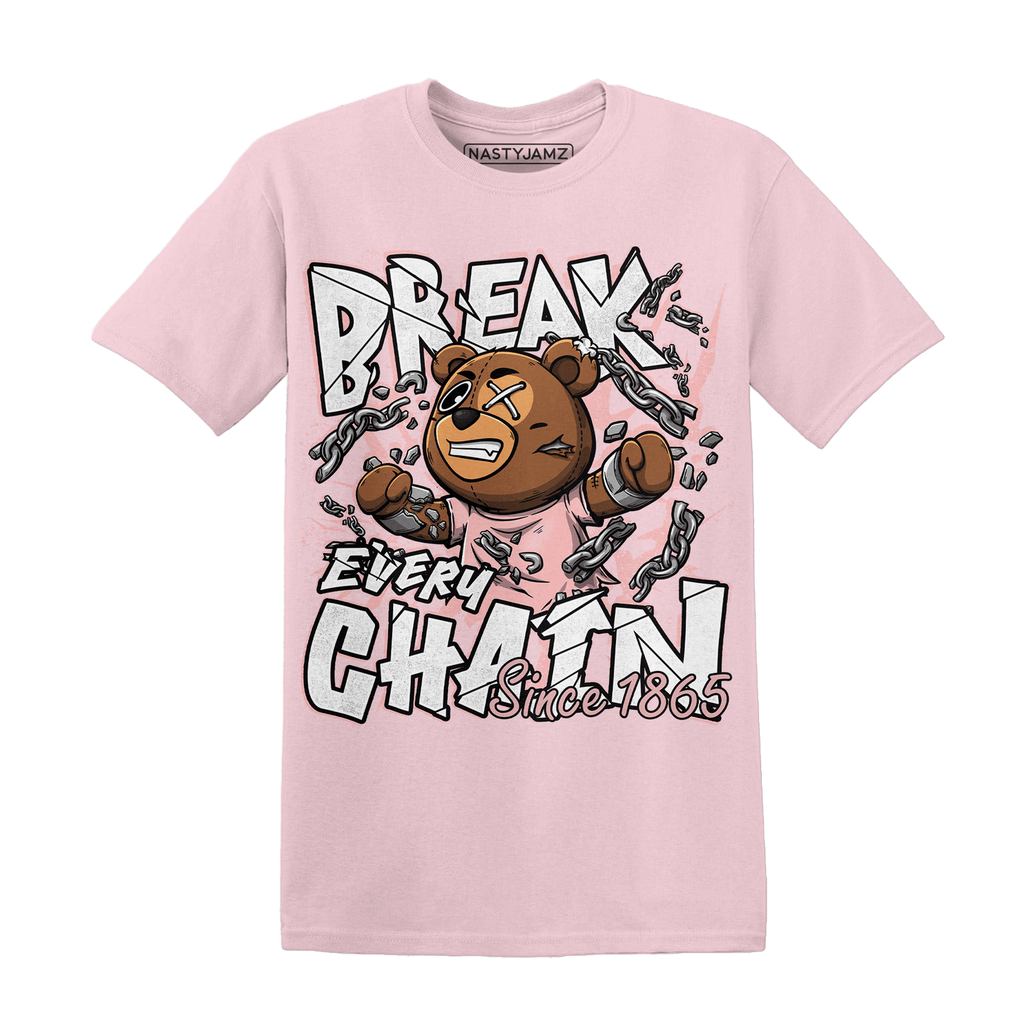 Low Legend Pink 11s T Shirt Match BER Break Chain - NastyJamz